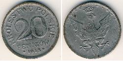 20 Pfennig Zweite Polnische Republik (1918 - 1939) Zink 