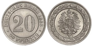 20 Pfennig Empire allemand (1871-1918)  