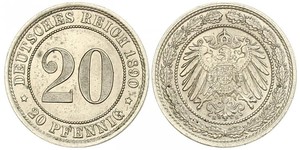 20 Pfennig Empire allemand (1871-1918)  