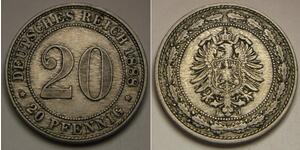 20 Pfennig Empire allemand (1871-1918)  