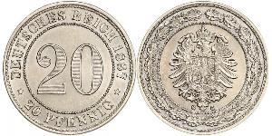 20 Pfennig Empire allemand (1871-1918)  