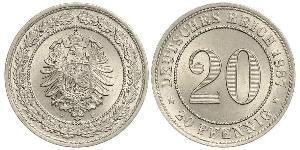 20 Pfennig Empire allemand (1871-1918)  