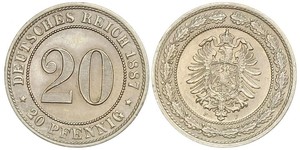 20 Pfennig Imperio alemán (1871-1918)  