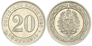 20 Pfennig Imperio alemán (1871-1918)  