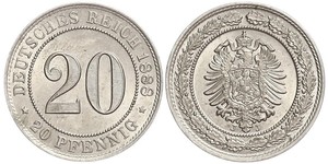 20 Pfennig Impero tedesco (1871-1918)  