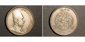 20 Piastre Königreich Ägypten (1922 - 1953) Silber Fu