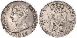 20 Real Kingdom of Spain (1808 - 1813) Plata José I Bonaparte