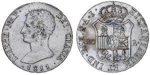20 Real Kingdom of Spain (1808 - 1813) 銀 约瑟夫·波拿巴