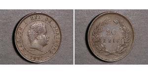 20 Reis Kingdom of Portugal (1139-1910) Bronze  Karl I. von Portugal (1863-1908)