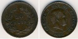 20 Reis Regno del Portogallo (1139-1910) Bronzo Carlo I del Portogallo (1863-1908)
