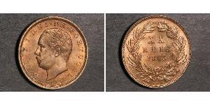 20 Reis Regno del Portogallo (1139-1910) Bronzo Luigi del Portogallo (1838 - 1889)