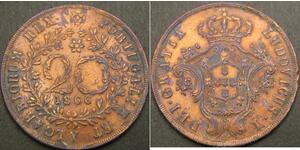20 Reis Azores / Reino de Portugal (1139-1910) Cobre 