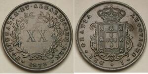20 Reis Kingdom of Portugal (1139-1910) Copper Luís I of Portugal (1838 - 1889)