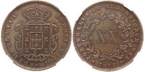 20 Reis Kingdom of Portugal (1139-1910) Copper Luís I of Portugal (1838 - 1889)