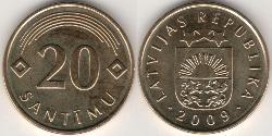 20 Santims Lettland (1991 - )  