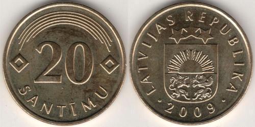 20 Santims Lettonia (1991 - )  