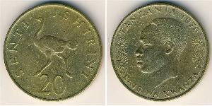 20 Sent Tanzania (1964 - ) Brass 