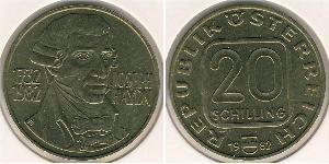 20 Shilling Republic of Austria (1955 - ) Aluminio 