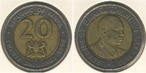 20 Shilling 肯尼亚 (1963 - ) Bimetal 