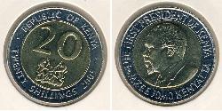 20 Shilling Kenia (1963 - ) Bimetall 