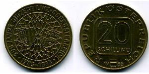 20 Shilling Republic of Austria (1955 - ) Cuivre/Aluminium/Nickel 