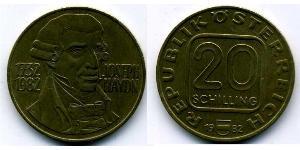 20 Shilling Republic of Austria (1955 - ) Cuivre/Aluminium/Nickel 