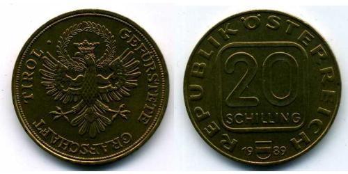 20 Shilling Republic of Austria (1955 - ) Níquel/Cobre/Aluminio 