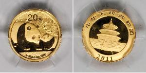 20 Yuan Volksrepublik China Gold 