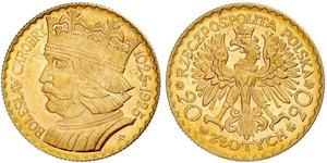20 Zloty Second Polish Republic (1918 - 1939) Gold 