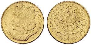 20 Zloty Second Polish Republic (1918 - 1939) Gold 