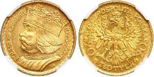 20 Zloty Second Polish Republic (1918 - 1939) Gold 