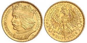 20 Zloty Zweite Polnische Republik (1918 - 1939) Gold 