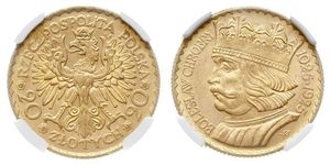 20 Zloty Zweite Polnische Republik (1918 - 1939) Gold 