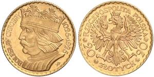 20 Zloty Zweite Polnische Republik (1918 - 1939) Gold 