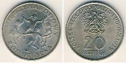 20 Zloty Volksrepublik Polen (1952-1990) Kupfer/Nickel 