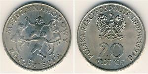 20 Zloty Volksrepublik Polen (1952-1990) Kupfer/Nickel 