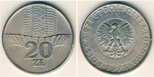 20 Zloty Volksrepublik Polen (1952-1990) Kupfer/Nickel 
