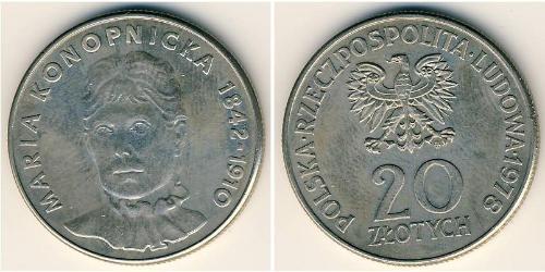 20 Zloty Volksrepublik Polen (1952-1990) Kupfer/Nickel 