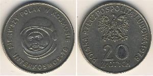 20 Zloty República Popular de Polonia (1952-1990) Níquel/Cobre 