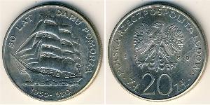 20 Zloty República Popular de Polonia (1952-1990) Níquel/Cobre 