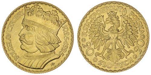 20 Zloty Deuxième République de Pologne (1918 - 1939) Or 