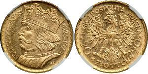 20 Zloty Seconda Repubblica Polacca (1918 - 1939) Oro 
