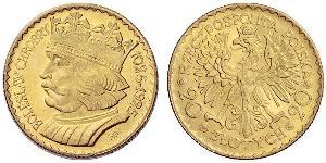 20 Zloty Segunda República Polaca (1918 - 1939) Oro 