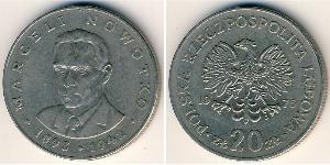 20 Zloty Repubblica Popolare di Polonia (1952-1990) Rame/Nichel 