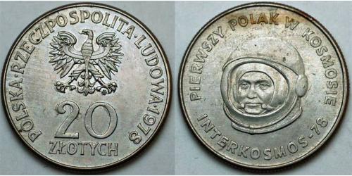 20 Zloty Repubblica Popolare di Polonia (1952-1990) Rame/Nichel 