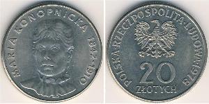 20 Zloty 波兰人民共和国 (1944 - 1989) 銅/镍 