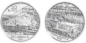20 Євро Австрійська Республіка (1955 - ) Срібло 