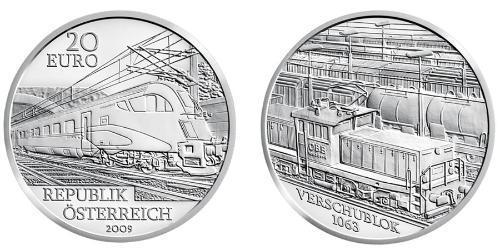 20 Євро Австрійська Республіка (1955 - ) Срібло 