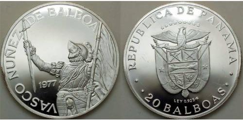 20 Бальбоа Республика Панама Серебро Нуньес де Бальбоа, Васко (1475 – 1519)