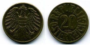 20 Грош Allied-occupied Austria (1945-1955) Бронза/Алюміній 